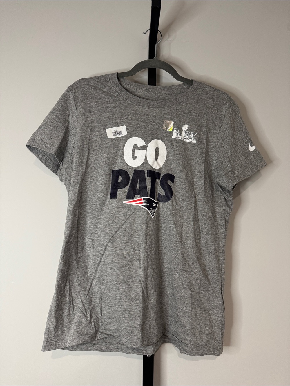 Nike New England Patriots Go Pats Women’s Tee Large L New NWOT